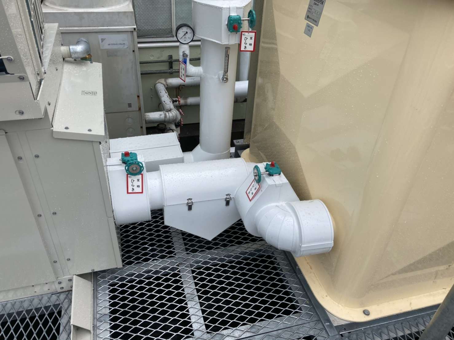 お盆の連休工事